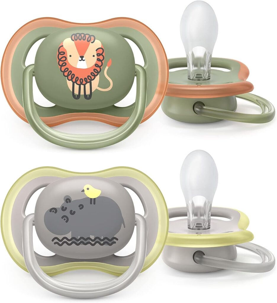 Paquete de 2 chupetes Philips Avent ultra air - Chupete sin BPA para bebés de entre 6 y 18 meses